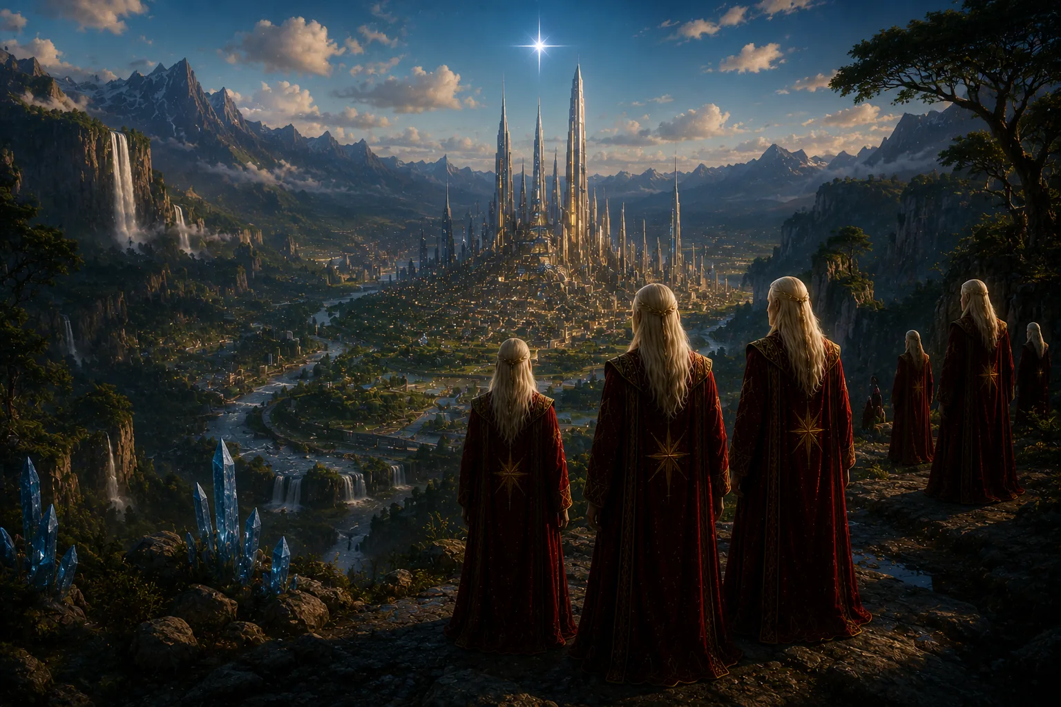The Pleiadian council beneath the morning star
